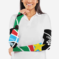 South Sudan Basketball Custom Arm Sleeves Come On Bright Stars - Wonder Print Shop