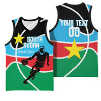 South Sudan Basketball Custom Basketball Jersey Come On Bright Stars - Wonder Print Shop