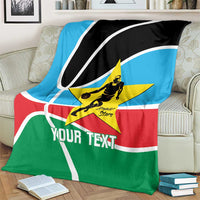 South Sudan Basketball Custom Blanket Come On Bright Stars - Wonder Print Shop
