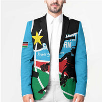 South Sudan Basketball Custom Blazer Come On Bright Stars - Wonder Print Shop