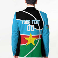 South Sudan Basketball Custom Blazer Come On Bright Stars - Wonder Print Shop