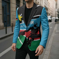 South Sudan Basketball Custom Blazer Come On Bright Stars - Wonder Print Shop