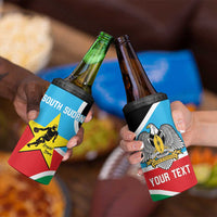 South Sudan Basketball Custom 4 in 1 Can Cooler Tumbler Come On Bright Stars - Wonder Print Shop