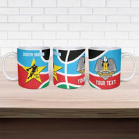 South Sudan Basketball Custom Ceramic Mug Come On Bright Stars - Wonder Print Shop