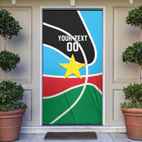 South Sudan Basketball Custom Door Cover Come On Bright Stars - Wonder Print Shop