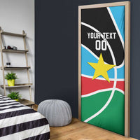 South Sudan Basketball Custom Door Cover Come On Bright Stars - Wonder Print Shop