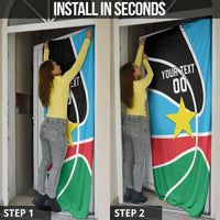 South Sudan Basketball Custom Door Cover Come On Bright Stars - Wonder Print Shop