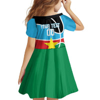 South Sudan Basketball Custom Family Matching Off Shoulder Maxi Dress and Hawaiian Shirt Come On Bright Stars - Wonder Print Shop