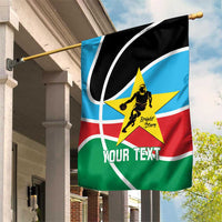 South Sudan Basketball Custom Garden Flag Come On Bright Stars - Wonder Print Shop