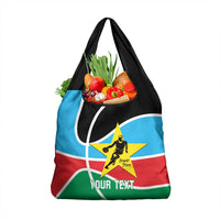South Sudan Basketball Custom Grocery Bag Come On Bright Stars - Wonder Print Shop