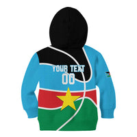 South Sudan Basketball Custom Kid Hoodie Come On Bright Stars - Wonder Print Shop