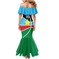 South Sudan Basketball Custom Mermaid Dress Come On Bright Stars - Wonder Print Shop