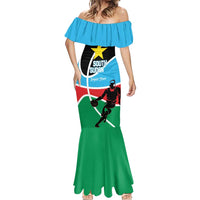 South Sudan Basketball Custom Mermaid Dress Come On Bright Stars - Wonder Print Shop
