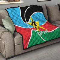 South Sudan Basketball Custom Quilt Come On Bright Stars - Wonder Print Shop