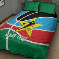 South Sudan Basketball Custom Quilt Bed Set Come On Bright Stars - Wonder Print Shop