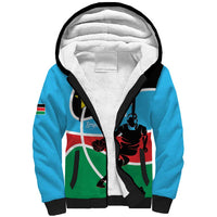 South Sudan Basketball Custom Sherpa Hoodie Come On Bright Stars - Wonder Print Shop