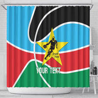 South Sudan Basketball Custom Shower Curtain Come On Bright Stars - Wonder Print Shop