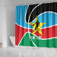 South Sudan Basketball Custom Shower Curtain Come On Bright Stars - Wonder Print Shop