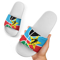 South Sudan Basketball Custom Slide Sandals Come On Bright Stars - Wonder Print Shop