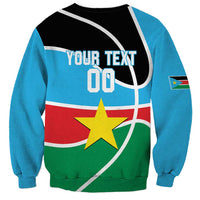 South Sudan Basketball Custom Sweatshirt Come On Bright Stars - Wonder Print Shop