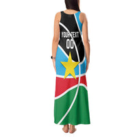 South Sudan Basketball Custom Tank Maxi Dress Come On Bright Stars - Wonder Print Shop