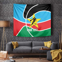 South Sudan Basketball Custom Tapestry Come On Bright Stars - Wonder Print Shop