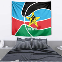South Sudan Basketball Custom Tapestry Come On Bright Stars - Wonder Print Shop
