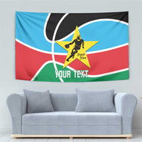 South Sudan Basketball Custom Tapestry Come On Bright Stars - Wonder Print Shop