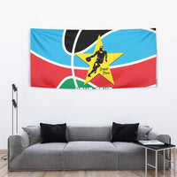 South Sudan Basketball Custom Tapestry Come On Bright Stars - Wonder Print Shop
