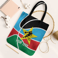 South Sudan Basketball Custom Tote Bag Come On Bright Stars - Wonder Print Shop