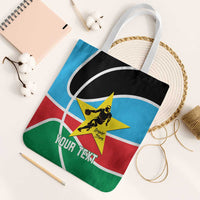 South Sudan Basketball Custom Tote Bag Come On Bright Stars - Wonder Print Shop