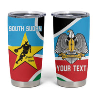 South Sudan Basketball Custom Tumbler Cup Come On Bright Stars - Wonder Print Shop