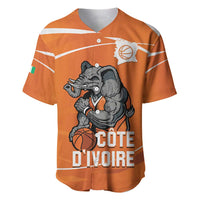 Ivory Coast Basketball Custom Baseball Jersey Allez Les Elephants - Wonder Print Shop