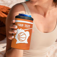 Ivory Coast Basketball Custom 4 in 1 Can Cooler Tumbler Allez Les Elephants - Wonder Print Shop