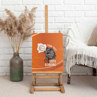 Ivory Coast Basketball Custom Canvas Wall Art Allez Les Elephants - Wonder Print Shop