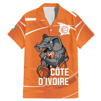 Ivory Coast Basketball Custom Family Matching Mermaid Dress and Hawaiian Shirt Allez Les Elephants - Wonder Print Shop