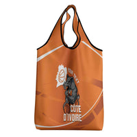 Ivory Coast Basketball Custom Grocery Bag Allez Les Elephants - Wonder Print Shop