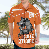 Ivory Coast Basketball Custom Hawaiian Shirt Allez Les Elephants - Wonder Print Shop