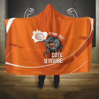 Ivory Coast Basketball Custom Hooded Blanket Allez Les Elephants - Wonder Print Shop