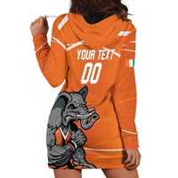 Ivory Coast Basketball Custom Hoodie Dress Allez Les Elephants - Wonder Print Shop