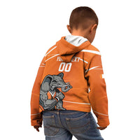 Ivory Coast Basketball Custom Kid Hoodie Allez Les Elephants - Wonder Print Shop