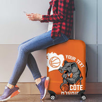 Ivory Coast Basketball Custom Luggage Cover Allez Les Elephants - Wonder Print Shop
