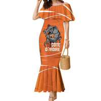 Ivory Coast Basketball Custom Mermaid Dress Allez Les Elephants - Wonder Print Shop