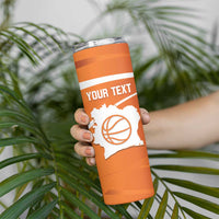 Ivory Coast Basketball Custom Skinny Tumbler Allez Les Elephants - Wonder Print Shop