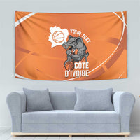 Ivory Coast Basketball Custom Tapestry Allez Les Elephants - Wonder Print Shop