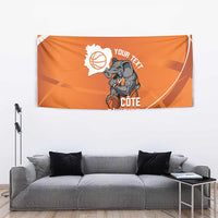 Ivory Coast Basketball Custom Tapestry Allez Les Elephants - Wonder Print Shop