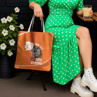 Ivory Coast Basketball Custom Tote Bag Allez Les Elephants - Wonder Print Shop