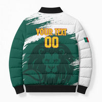 Cameroon Basketball Custom Bomber Puffer Jacket Come On Indomitable Lions - Wonder Print Shop