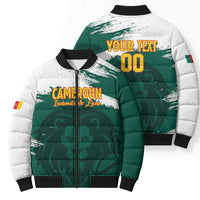 Cameroon Basketball Custom Bomber Puffer Jacket Come On Indomitable Lions - Wonder Print Shop