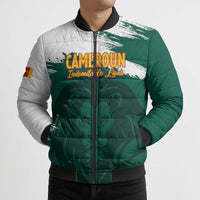 Cameroon Basketball Custom Bomber Puffer Jacket Come On Indomitable Lions - Wonder Print Shop
